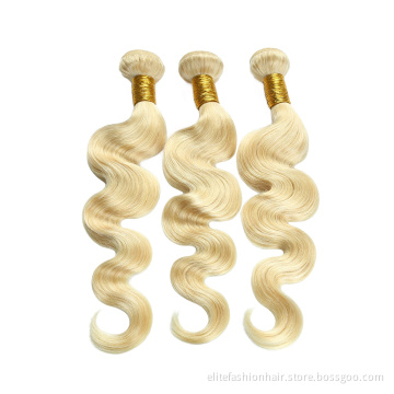613 Blonde Hair Bundles High Quality Body Wave Cuticle Aligned Hair Bundle Shiny Remy Hair Extensions
